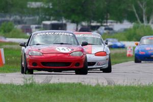 Chris Craft's and Kyle Greenhill's Spec Miata Mazda Miatas