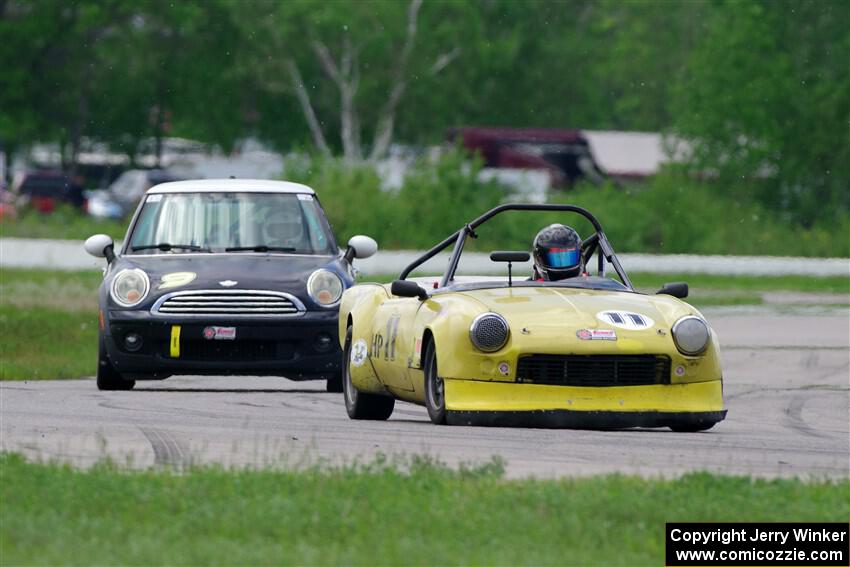 Brooke Fairbanks' H Production Triumph Spitfire and Tim Little's B-Spec MINI Cooper