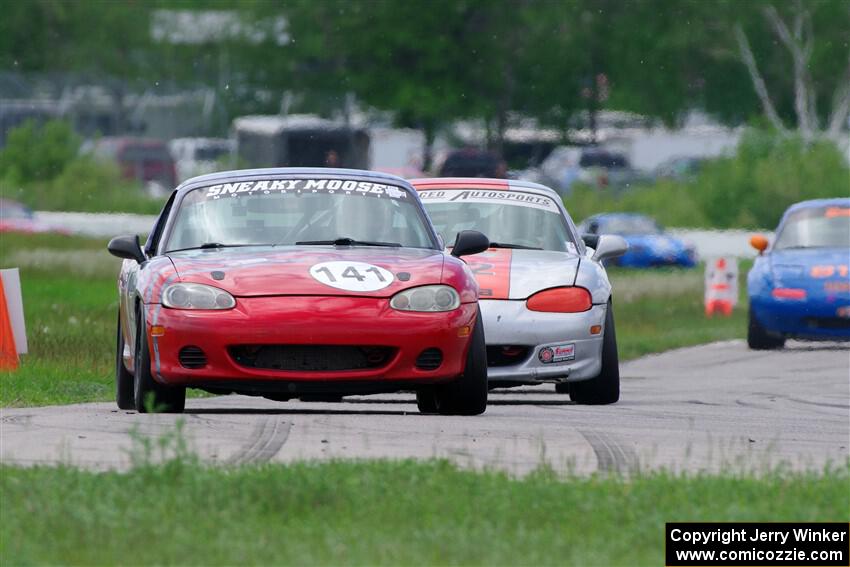 Chris Craft's and Kyle Greenhill's Spec Miata Mazda Miatas