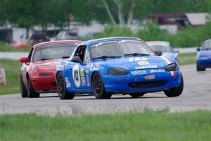 Matteo Azari's and Garrett Taylor's Spec Miata Mazda Miatas