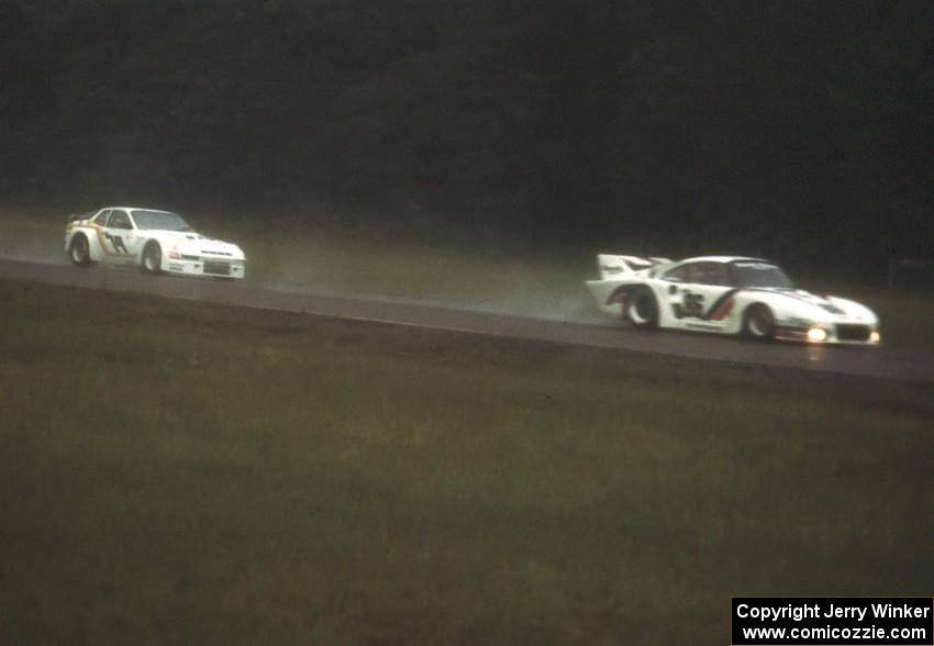 Bruce Leven's Porsche 935 and Tom Winters' Porsche 924 Carrera GTR