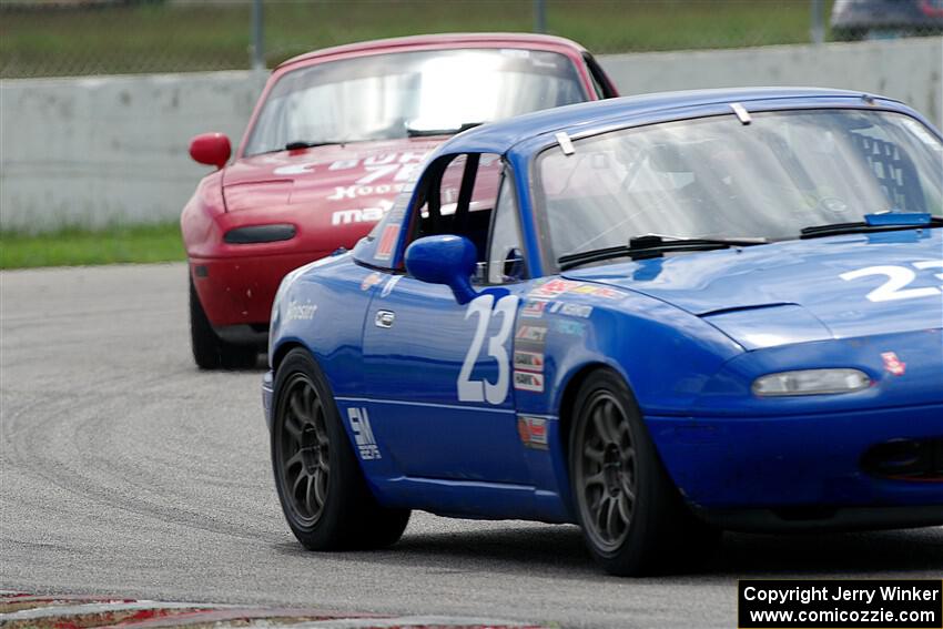 George Ellis' and Garrett Taylor's Spec Miata Mazda Miatas