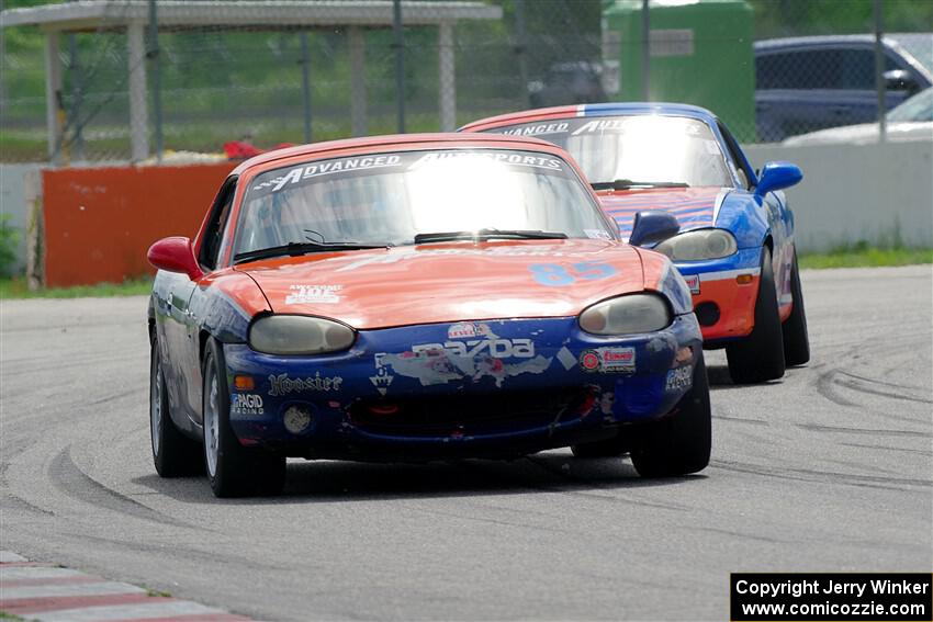 Nick LoGalbo's and Bruce Allen's Spec Miata Mazda Miatas