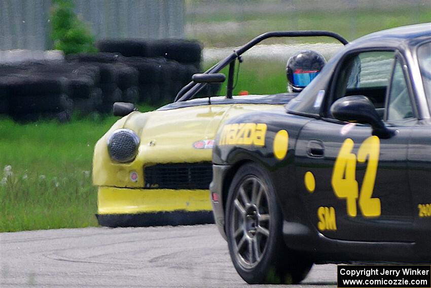 Greg Youngdahl's Spec Miata Mazda Miata and Brooke Fairbanks' H Production Triumph Spitfire