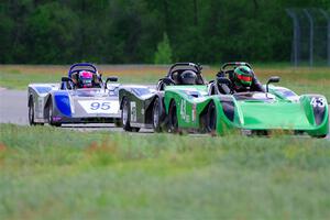Greg Eick's, Nolan Elder's and Zach Della's Spec Racer Ford 3s