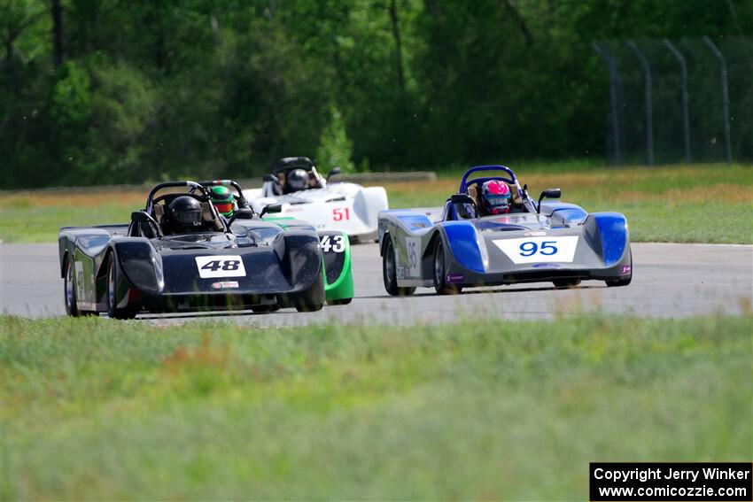 Nolan Elder's, Greg Eick's and Zach Della's Spec Racer Ford 3s