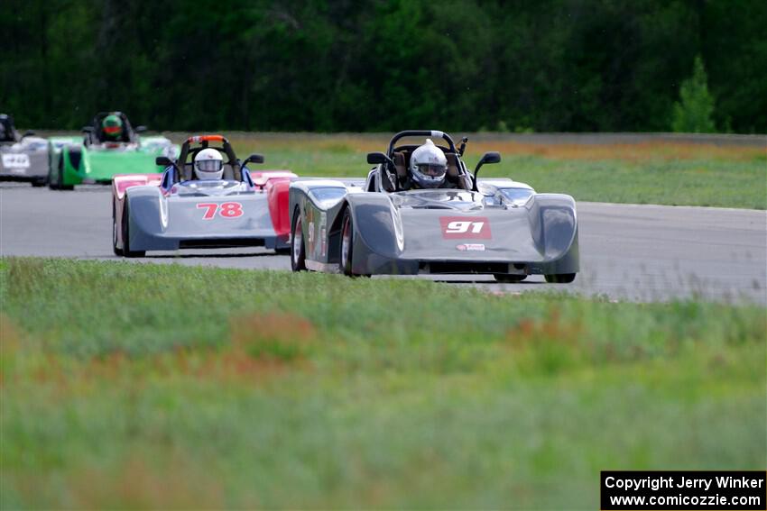Justin Elder's and Reid Johnson's Spec Racer Ford 3s