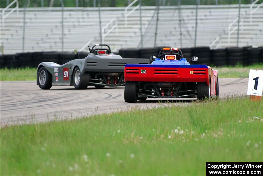 Justin Elder's and Reid Johnson's Spec Racer Ford 3s