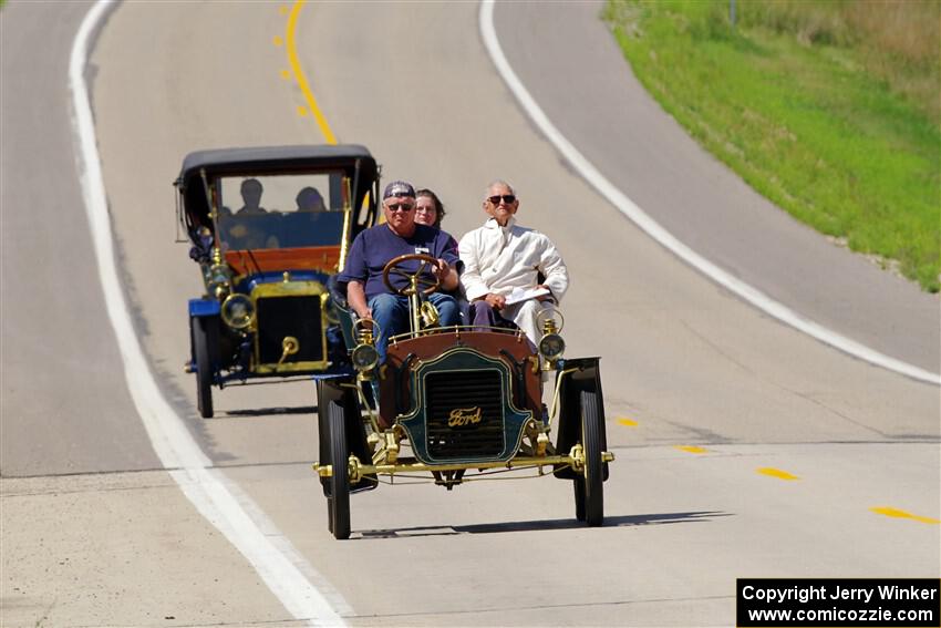 Jeff Fries' 1905 Ford and Jeff Kelly's 1907 Ford