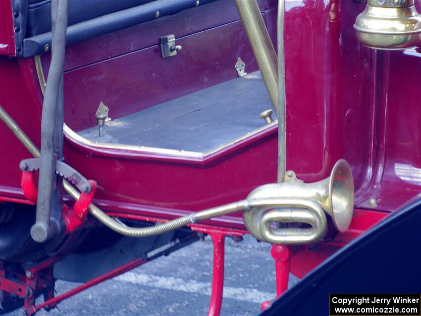 Horn of an antique car.