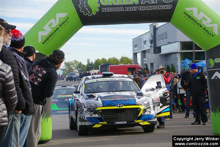Enda McCormack / Sean McCormack Hyundai i20 R5 at the ceremonial start.