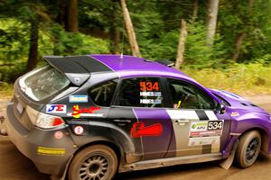 Silas Himes / Charlotte Himes Subaru WRX STi on SS2, Bob Lake I.