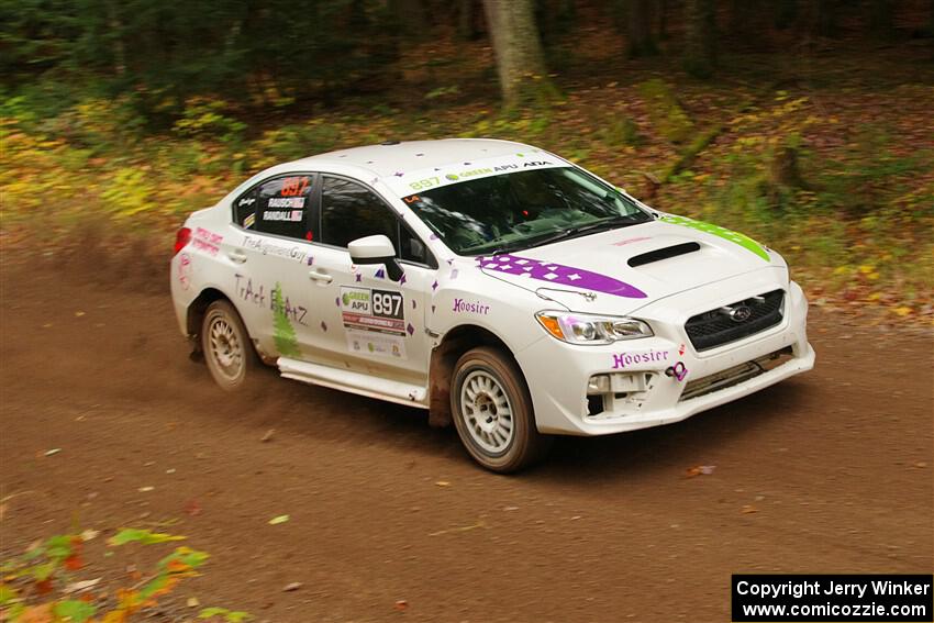 Jamey Randall / Andrew Rausch Subaru WRX on SS2, Bob Lake I.