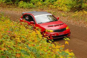 Jess Davids / Ethan Curtis Subaru Impreza on SS2, Bob Lake I.