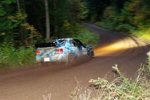 Matt James / Jackie James Subaru Impreza on SS6, Bob Lake II.