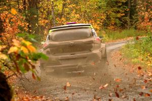 Patrick Gruszka / Florian Barral Hyundai i20 R5 on SS13, Trouble.