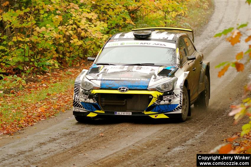 Enda McCormack / Sean McCormack Hyundai i20 R5 on SS13, Trouble.