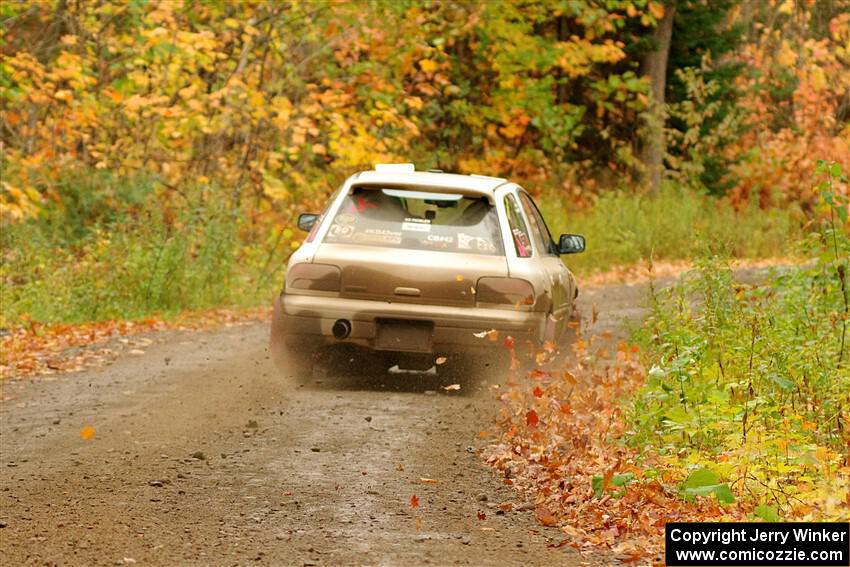 Aidan Hicks / John Hicks Subaru Impreza Wagon on SS13, Trouble.