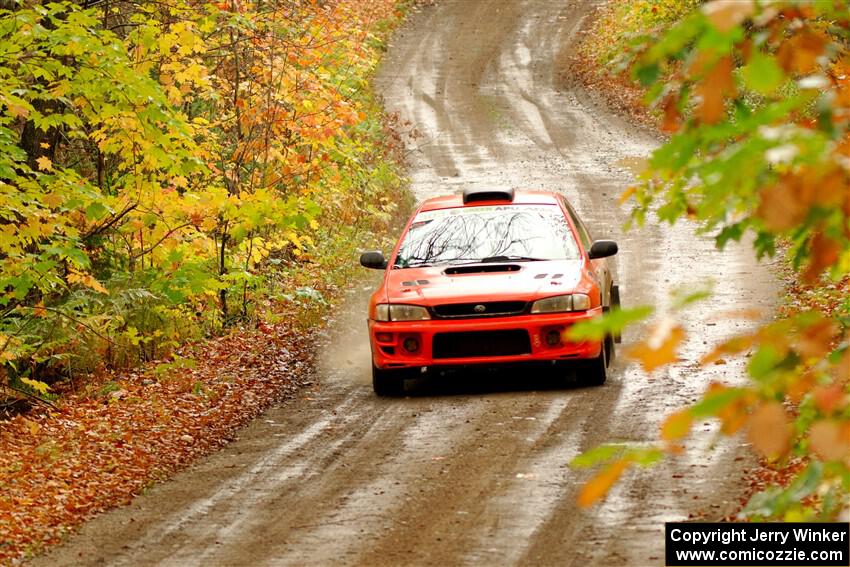 Travis Mattonen / Anikka Nykanen Subaru Impreza on SS13, Trouble.