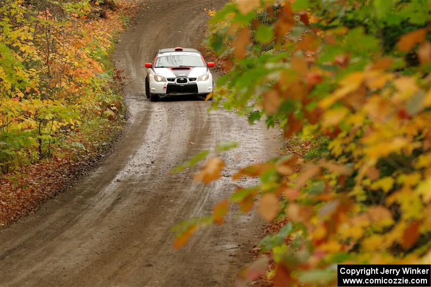 Jason Cook / Maggie Tu Subaru WRX on SS13, Trouble.