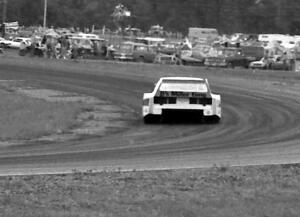 Klaus Ludwig's Ford Mustang goes through corner four after winning the race.