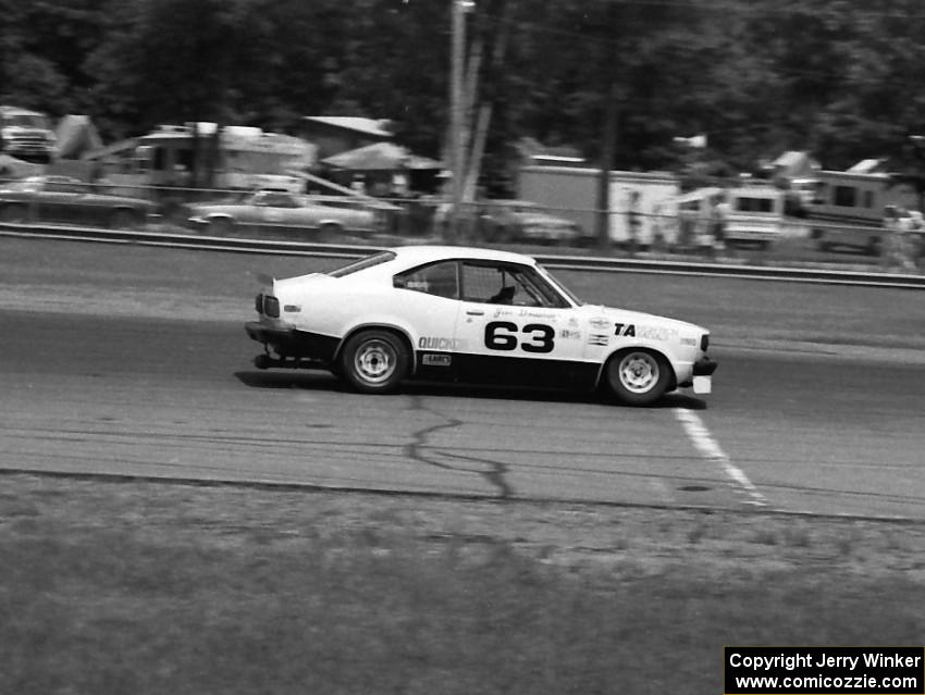 Jim Downing won the IMSA RS race in his Mazda RX-3.