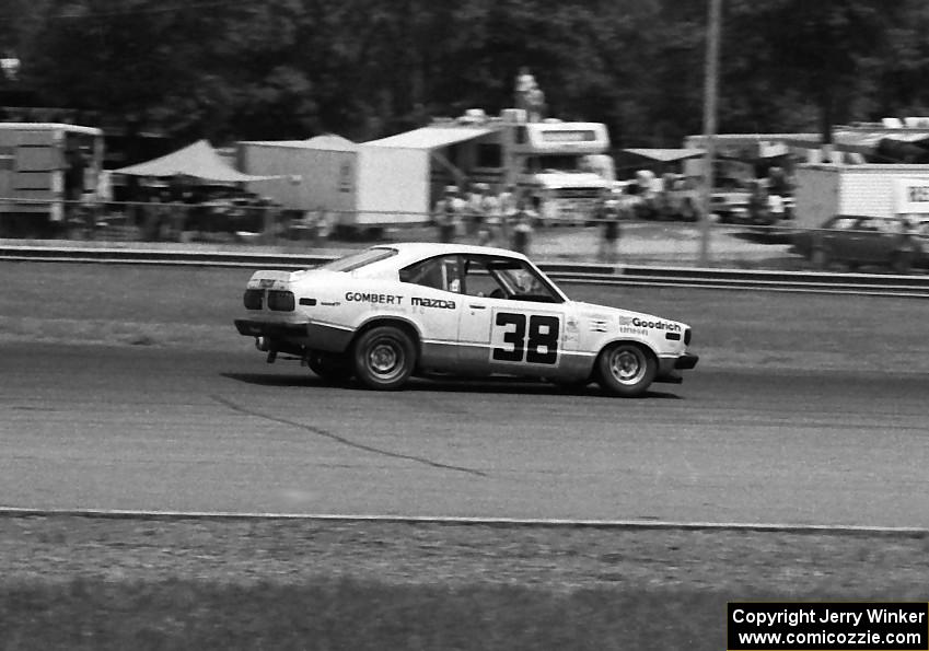 Roger Mandeville took home the runner up spot in the IMSA RS race in his Mazda RX-3.