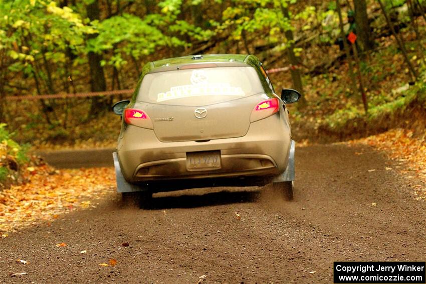 Tommy Cadwalader / Stefan Trajkov Mazda 2 on SS16, Mount Marquette.