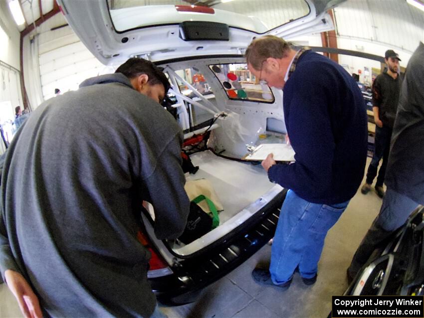 Tayler Hoevenaar / Steven Stewart Subaru Forester goes through tech inspection.