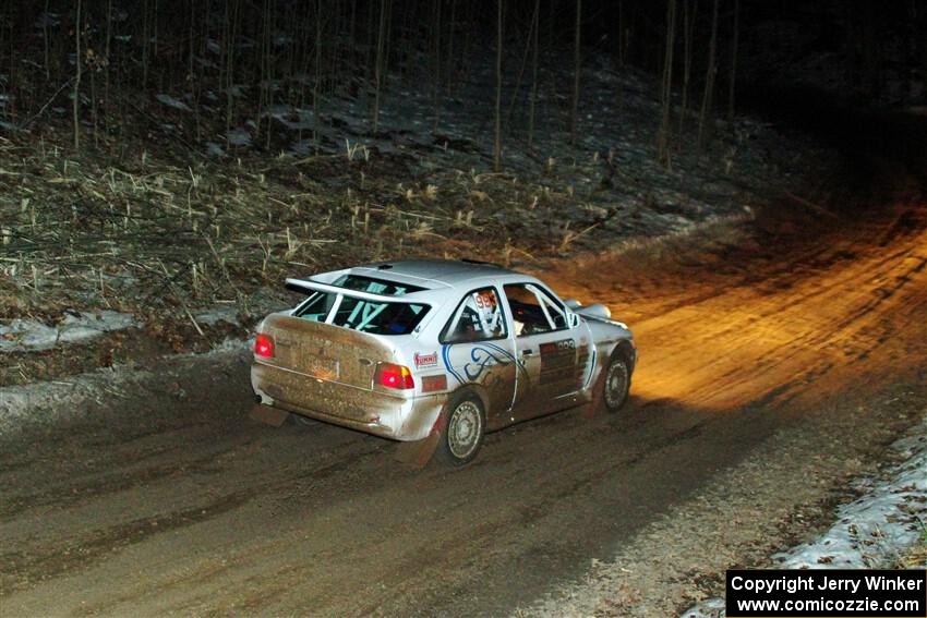 Mike Tirpack / Nick Luther Ford Escort Cosworth RS on SS2, Soden-Blue Lake I.