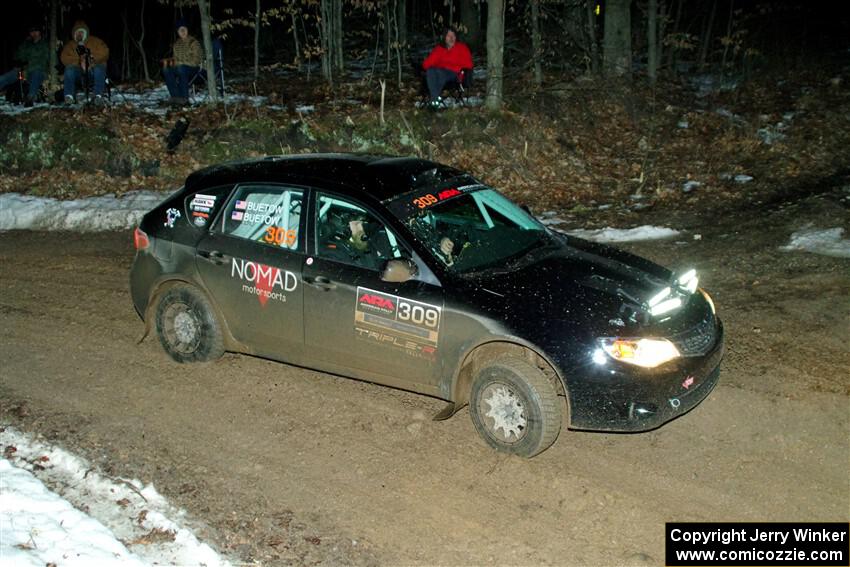 Erik Buetow / Jordan Buetow Subaru Impreza on SS2, Soden-Blue Lake I.