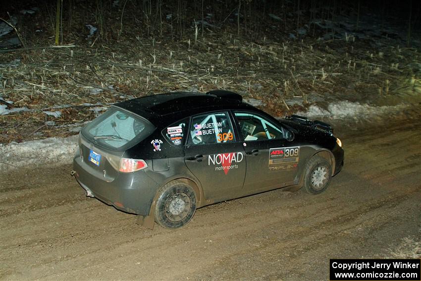 Erik Buetow / Jordan Buetow Subaru Impreza on SS2, Soden-Blue Lake I.