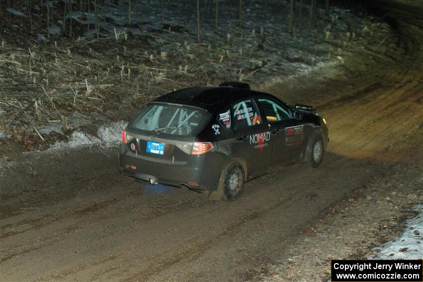 Erik Buetow / Jordan Buetow Subaru Impreza on SS2, Soden-Blue Lake I.