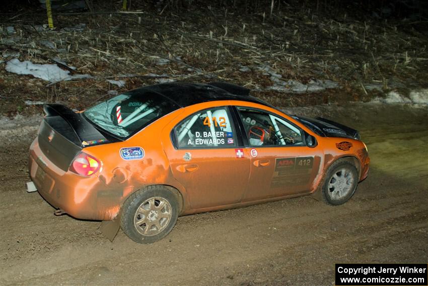 Alan Edwards / Dan Baker Dodge Neon on SS2, Soden-Blue Lake I.