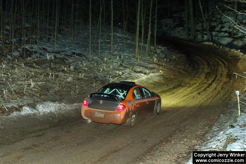 Alan Edwards / Dan Baker Dodge Neon on SS2, Soden-Blue Lake I.