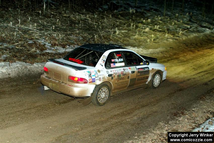 Andy Didorosi / Stefan Trajkov Subaru Impreza on SS2, Soden-Blue Lake I.