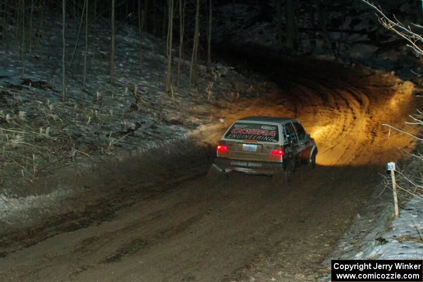 Heath Shively / Elena Huizar VW Golf on SS2, Soden-Blue Lake I.