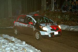 Phill Giliver / Liz Cordara Toyota Yaris on SS2, Soden-Blue Lake I.