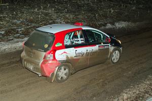 Phill Giliver / Liz Cordara Toyota Yaris on SS2, Soden-Blue Lake I.