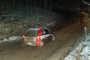 Phill Giliver / Liz Cordara Toyota Yaris on SS2, Soden-Blue Lake I.