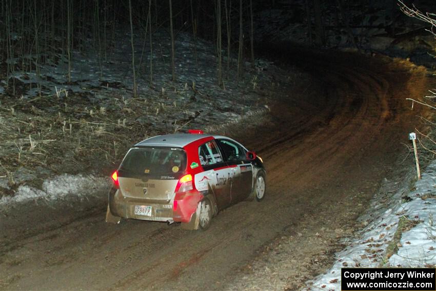 Phill Giliver / Liz Cordara Toyota Yaris on SS2, Soden-Blue Lake I.