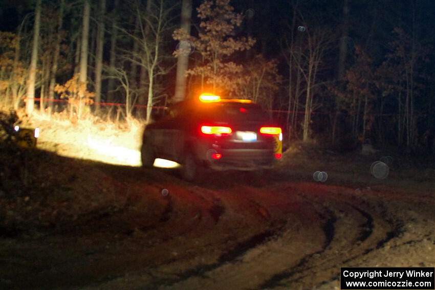 The '00' car, a ???, at the finish of SS6, Quinnan-Sage Creek II.