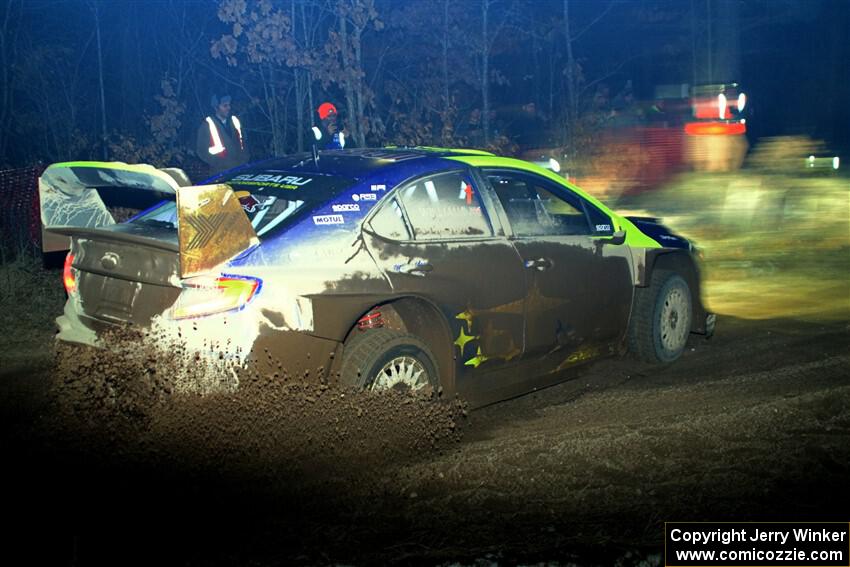 Brandon Semenuk / Keaton Williams Subaru WRX ARA24 finishes SS6, Quinnan-Sage Creek II.