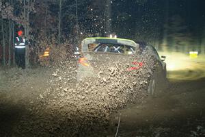 Travis Pastrana / Rhianon Gelsomino Subaru WRX ARA24 finishes SS6, Quinnan-Sage Creek II.