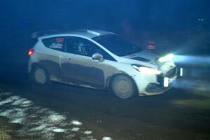 Javier Olivares / K.J. Miller Ford Fiesta Rally3 finishes SS6, Quinnan-Sage Creek II.