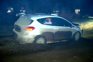 Javier Olivares / K.J. Miller Ford Fiesta Rally3 finishes SS6, Quinnan-Sage Creek II.
