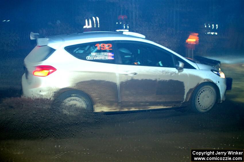 Javier Olivares / K.J. Miller Ford Fiesta Rally3 finishes SS6, Quinnan-Sage Creek II.