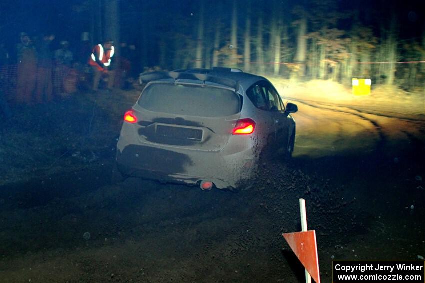 Javier Olivares / K.J. Miller Ford Fiesta Rally3 finishes SS6, Quinnan-Sage Creek II.