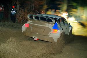 Jerome Mailloux / Philippe Poirier Subaru WRX STi finishes SS6, Quinnan-Sage Creek II.