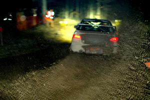 John Farrow / Michael Farrow Subaru WRX finishes SS6, Quinnan-Sage Creek II.